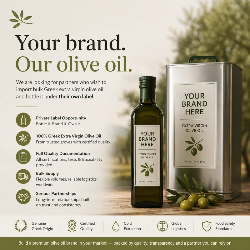Private label olive oil partnership opportunity